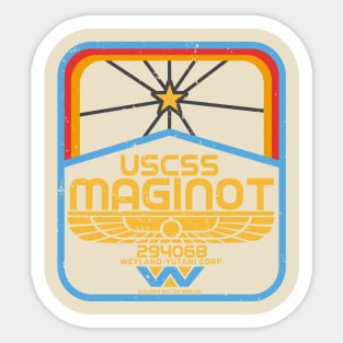 USCSS MAGINOT PATCH Sticker